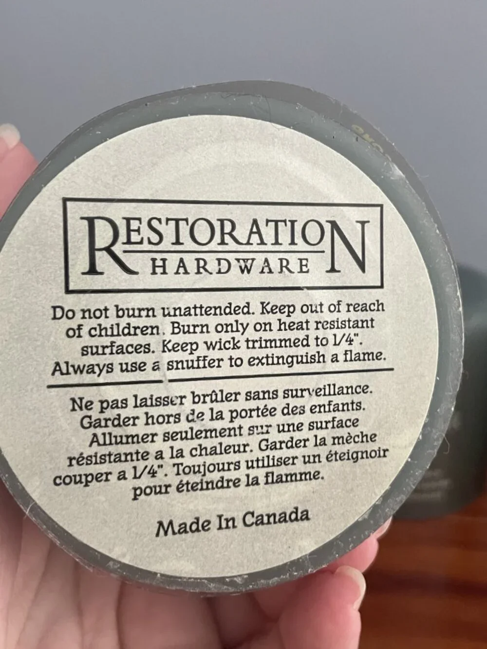 Set of 2 Restoration Hardware Pillar Candles Green Nectar